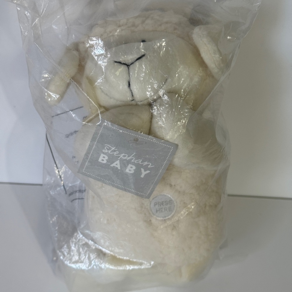 Stephan Baby Musical Cream Plush Lamb NWT
